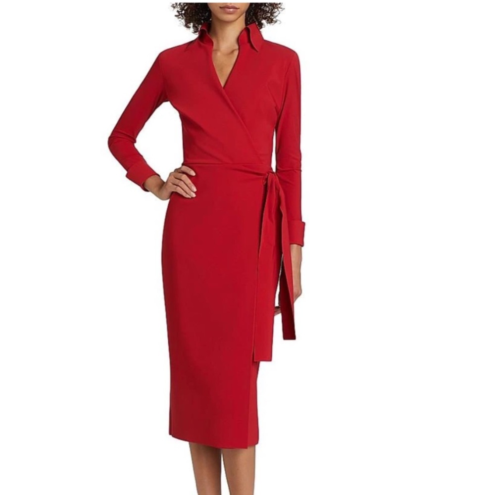 Diane von Furstenberg • Iconic Red Wool Wrap Dress